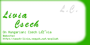livia csech business card